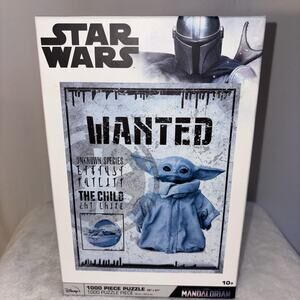 Disney Star Wars The Mandalorian Wanted 1000 Piece Jigsaw Puzzle 26”x21” NEW